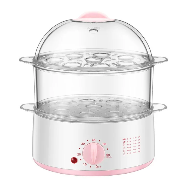 Factory Price Mini Small Multi-Layer Transparent Timer Multi-Functional Home Electric Steamer