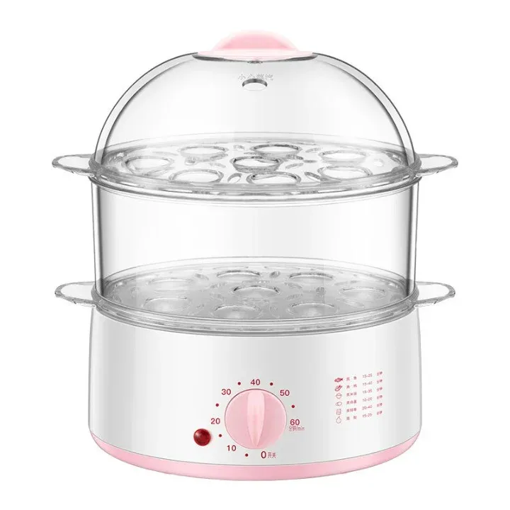 Factory Price Mini Small Multi-Layer Transparent Timer Multi-Functional Home Electric Steamer-Honghao Appliances