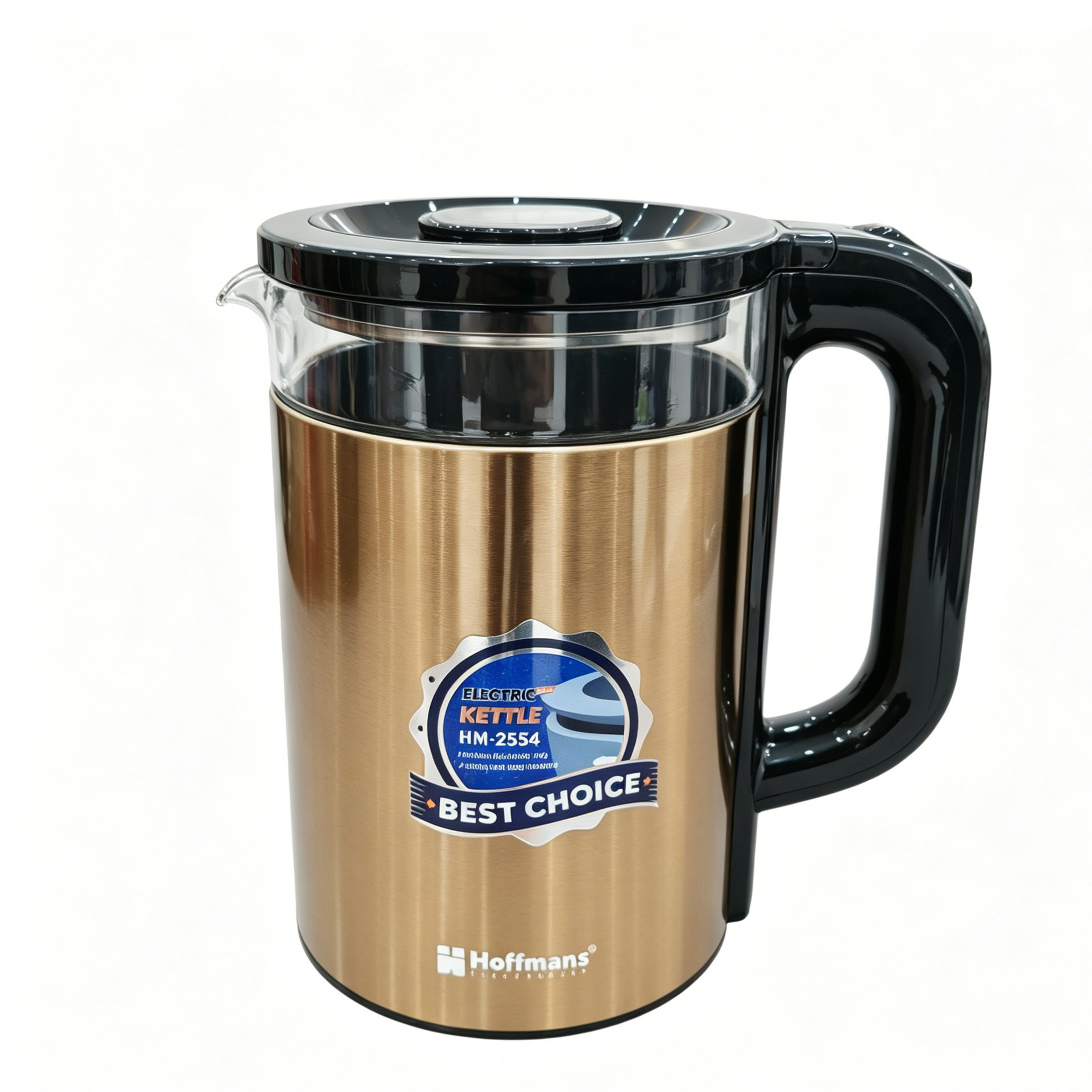 1.8L Semi-transparent Glass Electric Kettle