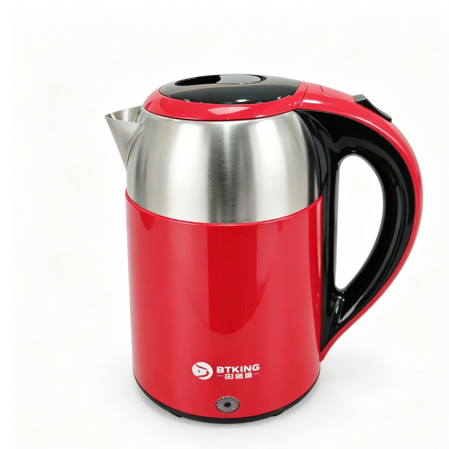 2L Round Body Partial Stainless Steel Kettle