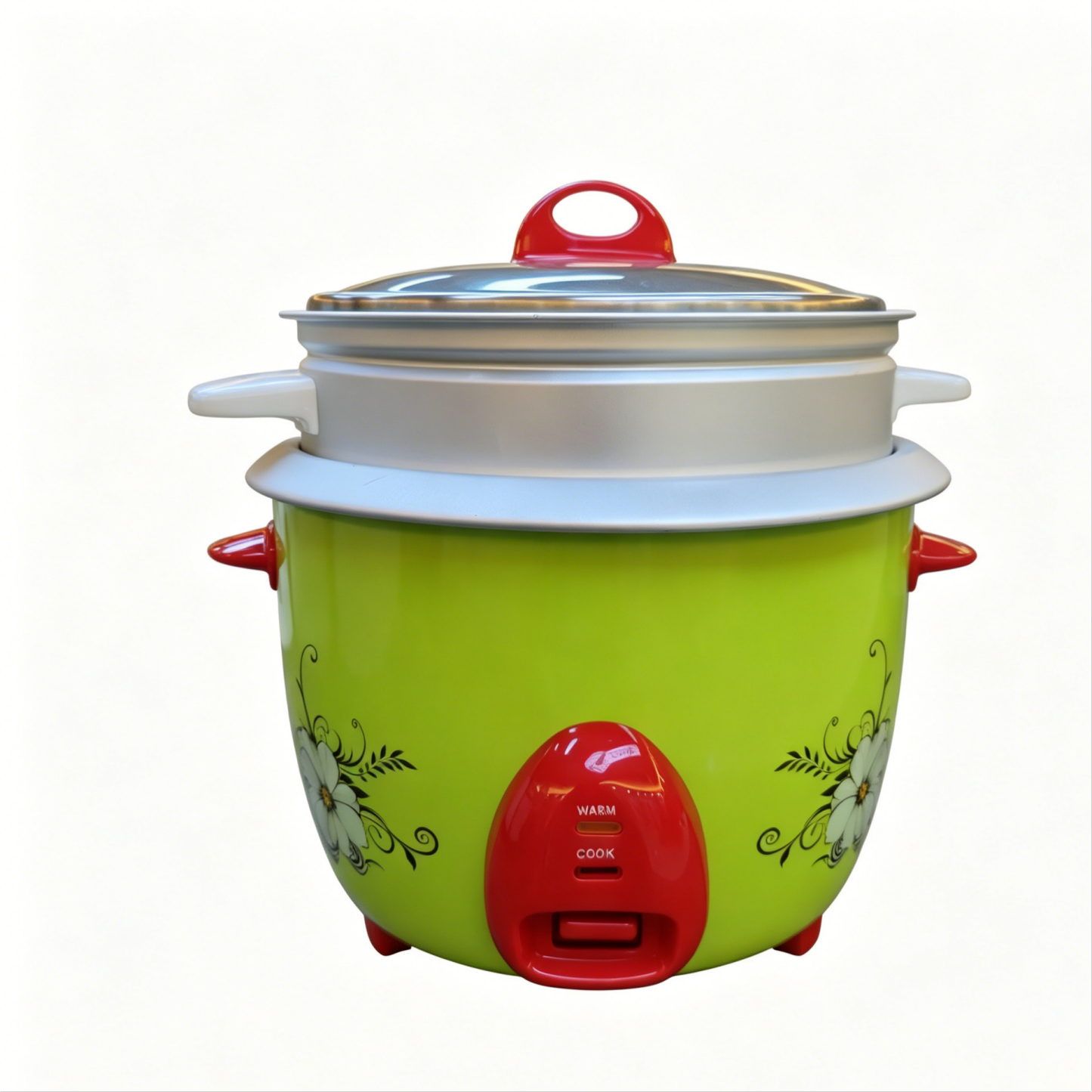 Green Drum-shaped Mechanical Rice Cooker 
