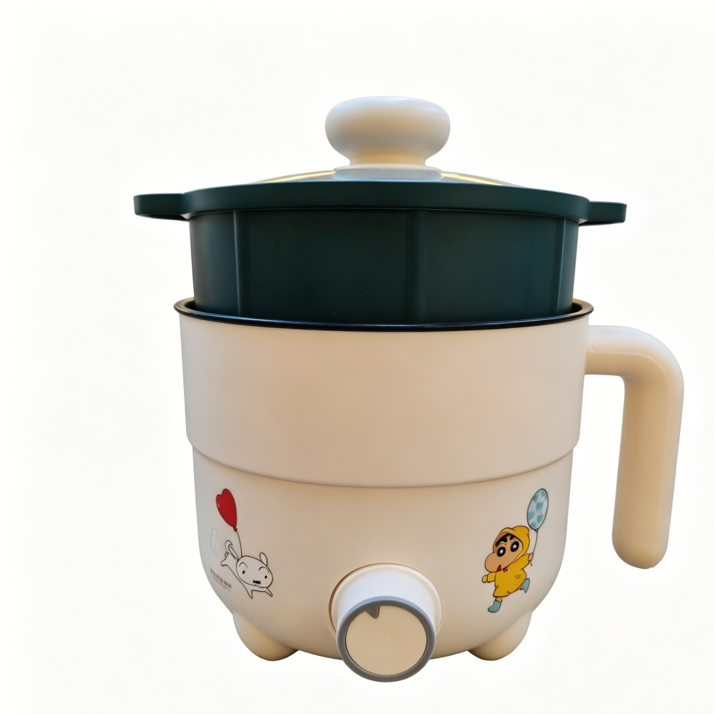 1.5L Rotatable Electric Cooking Pot, Mechanical, Patterned