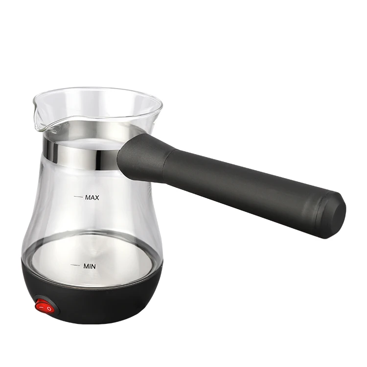 BTK 0.8L Smart Home Appliances Glass Electrical Turkish Coffee Pot Copper Portable Coffee Maker Kettle-Honghao Appliances