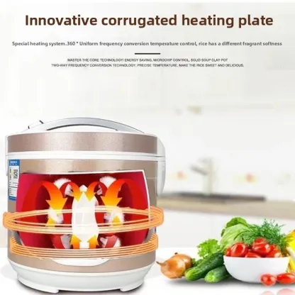 Hot Sale Promotional Gift Manufacturer's Popular 5L Electric Rice Cooker Household Soup Separator Guoyuan Health Pot Measuring-Honghao Appliances