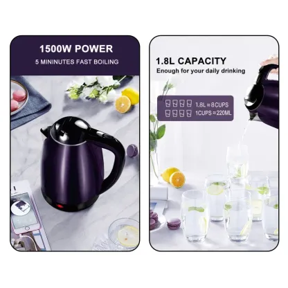 New Design  Plastic Liter Quality Electronic Water Kettle Electric Jug Kettle Home Appliances-Honghao Appliances