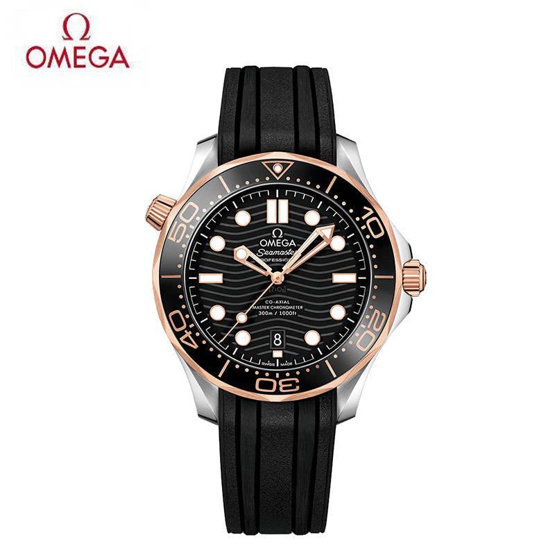 DIVER 300﻿M コーアクシャル マスター クロノメーター 42M﻿M 210.22.42.20.01.00﻿2 ウィッシュリスト 比較する スティール ‑ セドナゴールド & ラバーストラッ﻿プ  210.22.42.20.01.002