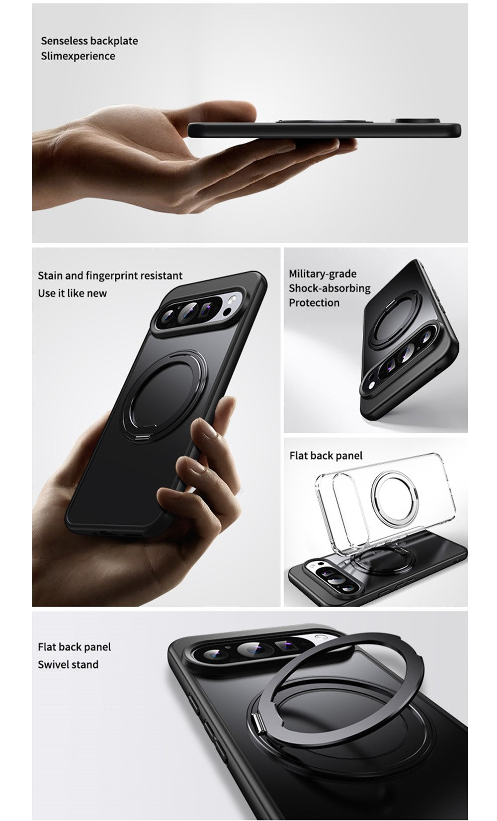 Google Pixel 9 Pro XL 360° Rotating Stand Case