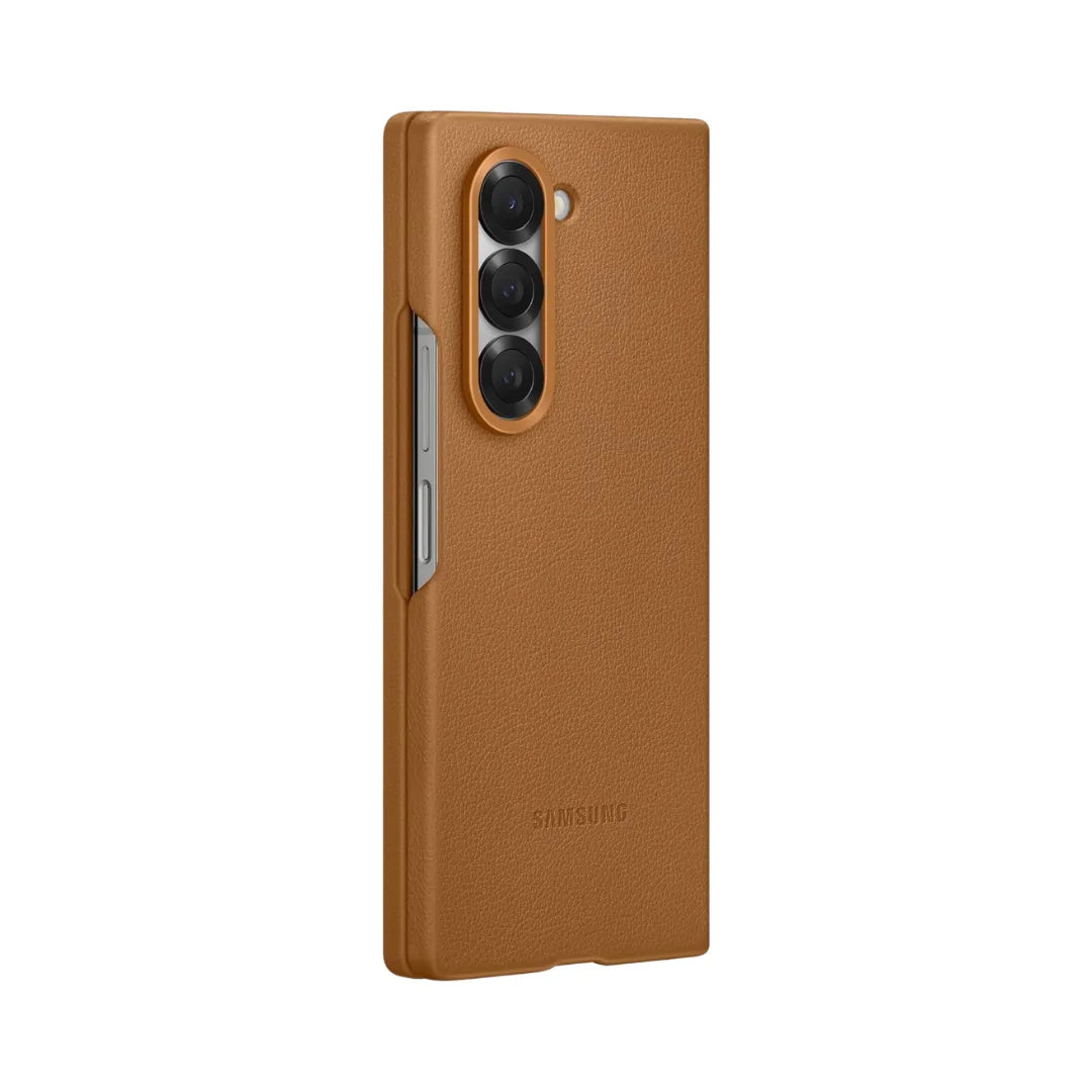 Cosmos Joy Galaxy Z Fold 7 Leather Copy Case Brown