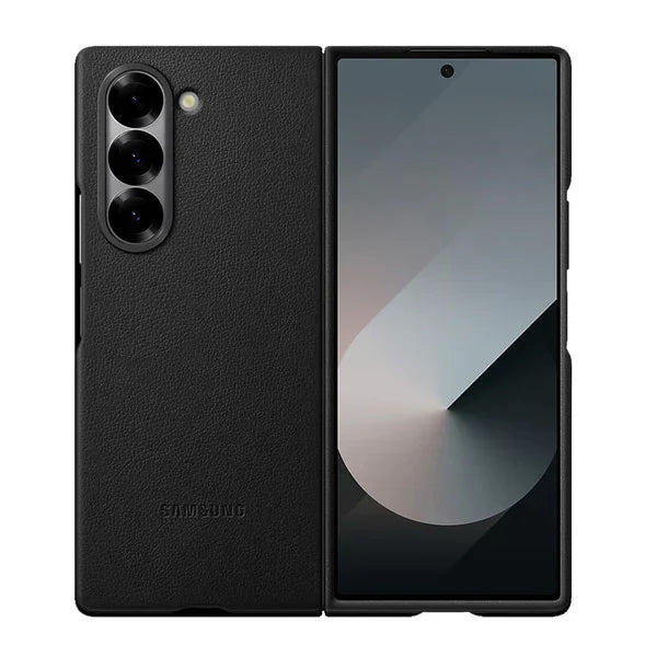 Black Leather Copy Case Galaxy Z Fold 7 Cosmos Joy