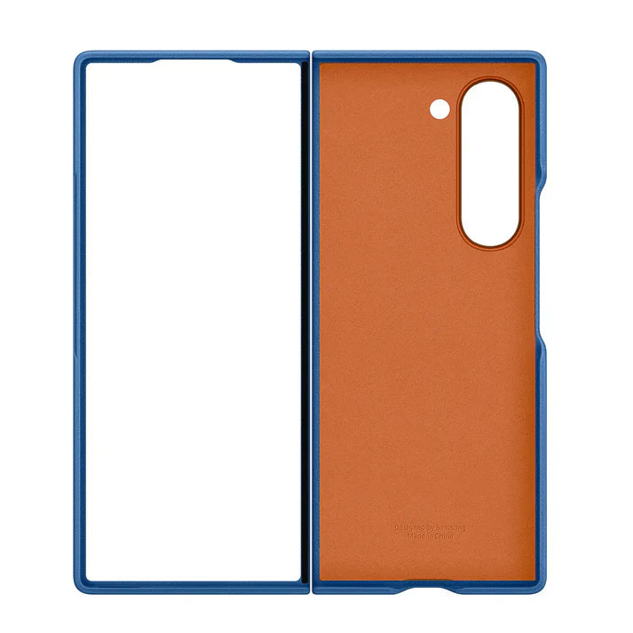 Orange Leather Copy Case Galaxy Z Fold 7 Cosmos Joy