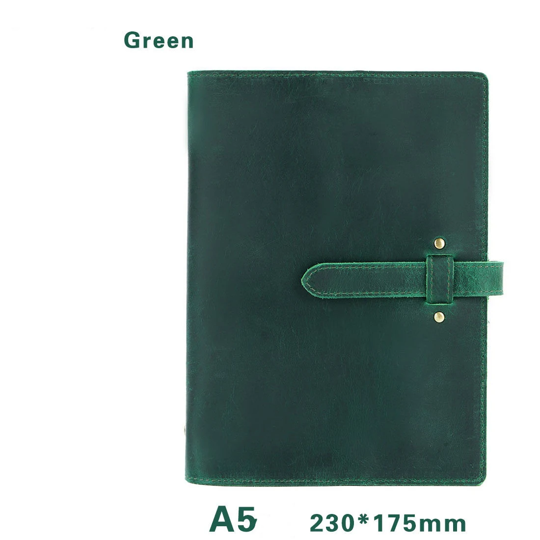 ABIGALECrafts Personalized Leather 6-Ring Binder A5 A6 - Custom Engraved Refillable Journal Cover, Handmade Vintage Planner for Business & Gift