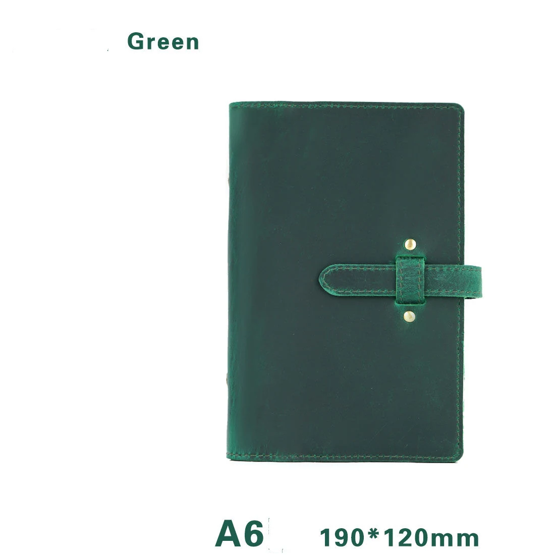 ABIGALECrafts Personalized Leather 6-Ring Binder A5 A6 - Custom Engraved Refillable Journal Cover, Handmade Vintage Planner for Business & Gift
