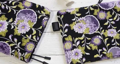 Handmade A6 Planner Cover compatible with Hobonichi - Premium Embroidered Fabric Sleeve by ABIGALECrafts