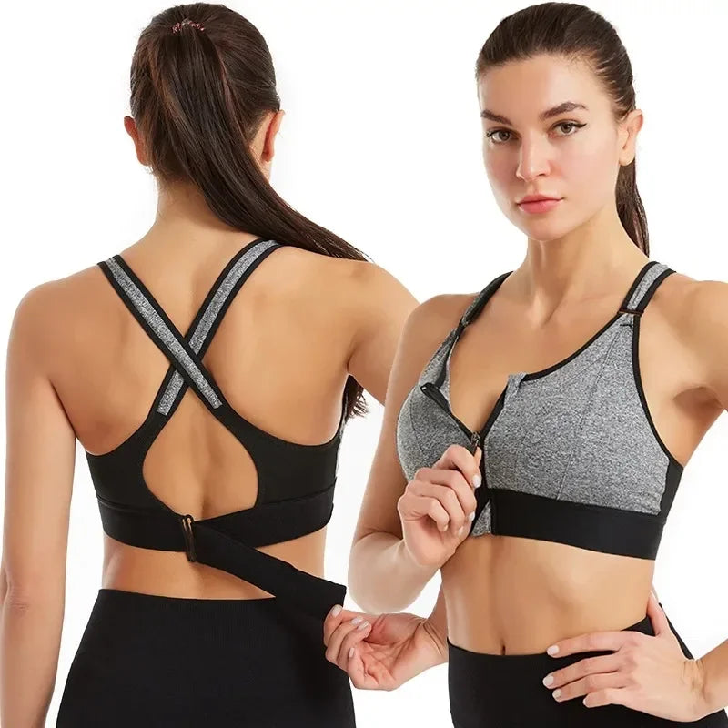 🔥Pack Of-3 Fitness Cross Padded Sport Bra 💖
