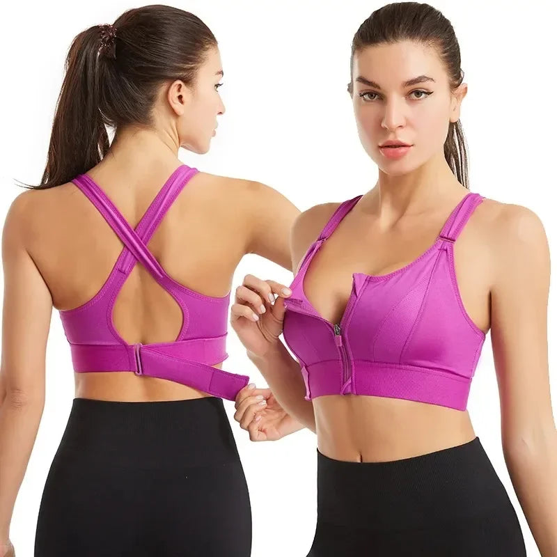 🔥Pack Of-3 Fitness Cross Padded Sport Bra 💖