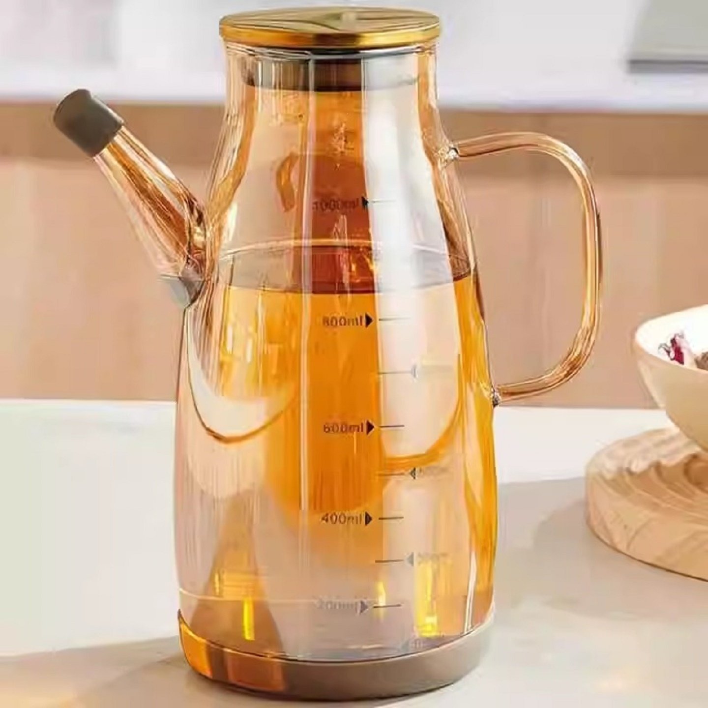 대용량 유리 디캔터 2근(1L) 가정용 술병 고급 와인 디캔터 막걸리/소주 겸용