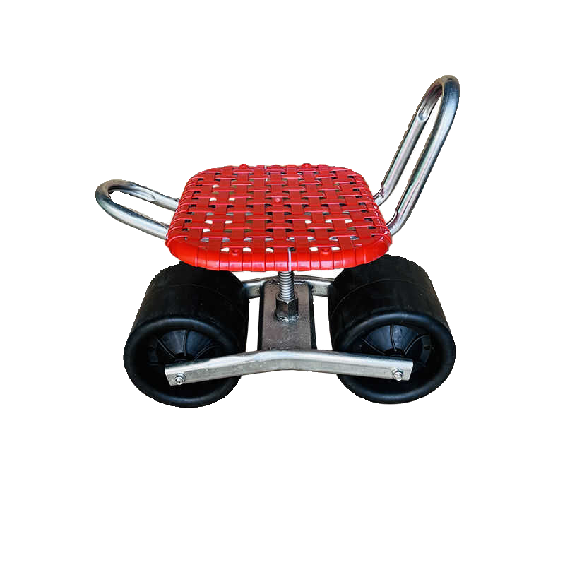 비닐하우스 작업 의자 360도 회전 높이 조절 간이 이동식 의자 농업용 수확/전정 작업 편한 허리 보호 의자