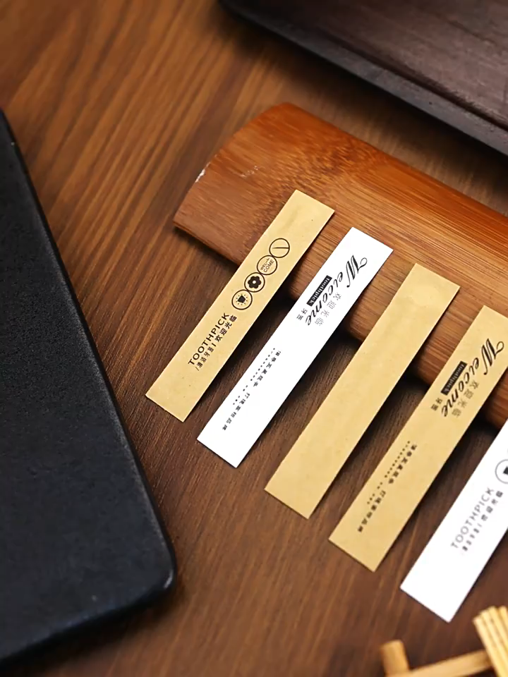 개별포장 일회용 이쑤시개 업소용 대용량 호텔 레스토랑 고급 치실 겸용 이쑤시개 (로고 맞춤 제작 가능)