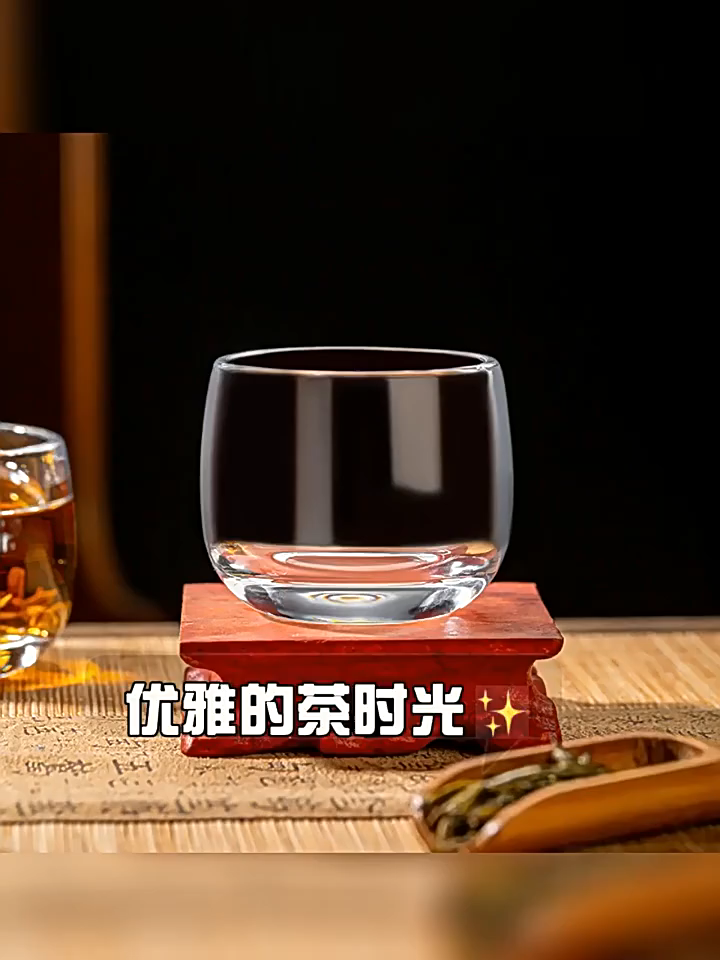 두꺼운 볼륨감 있는 투명 유리컵 내열 손잡이 없는 주인잔 가정용 다용도 물잔 머그 차 거름망