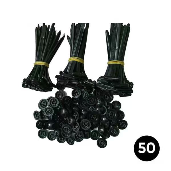 🚗50/100pcs Nylon Universal Cable Tie Buckle