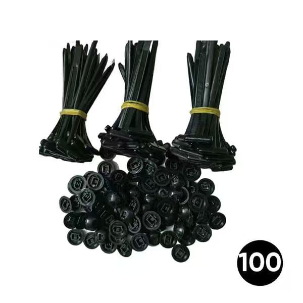 🚗50/100pcs Nylon Universal Cable Tie Buckle
