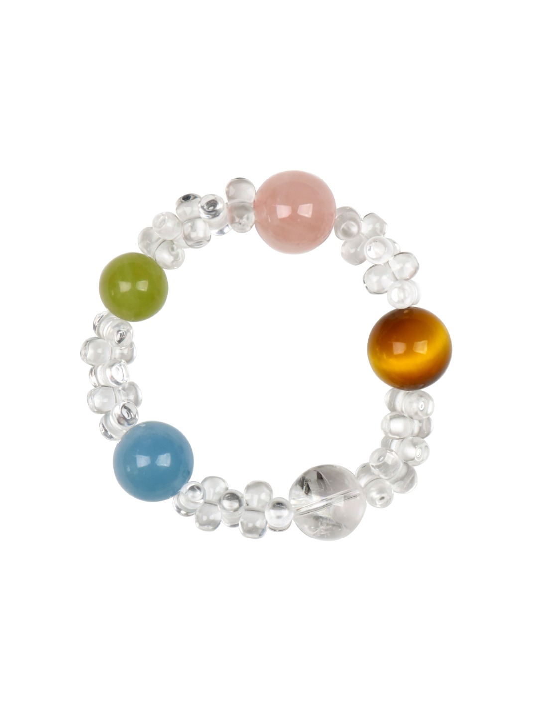 白水晶五行珠手串