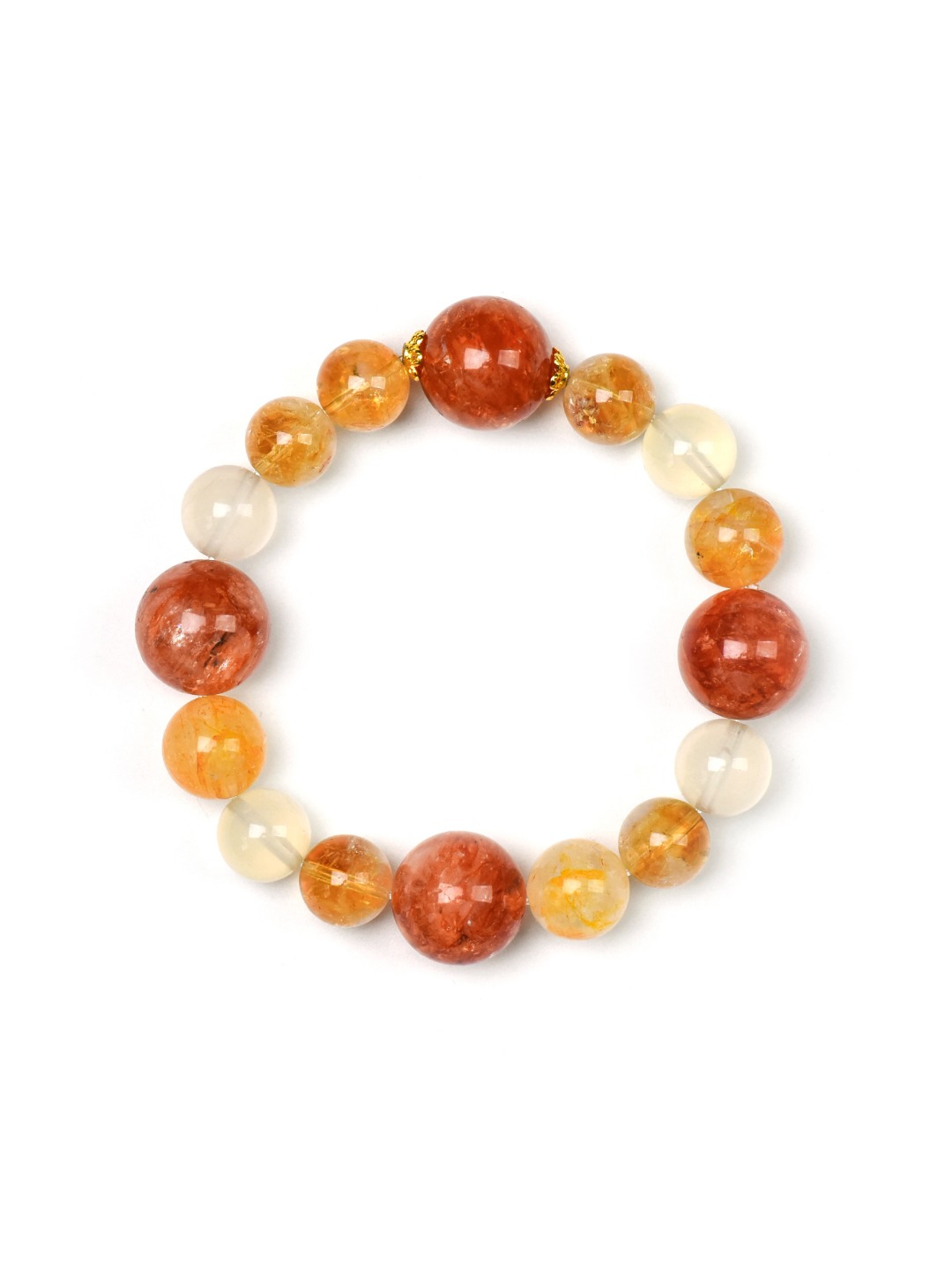 膠花黃塔晶手串