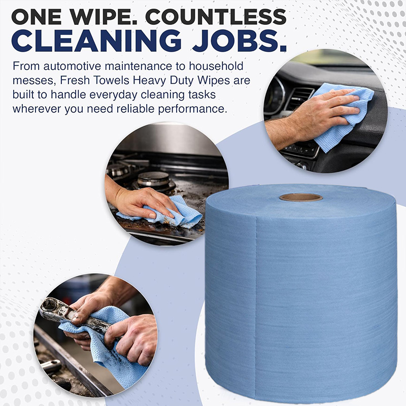 Industrial dust-free wiping paper