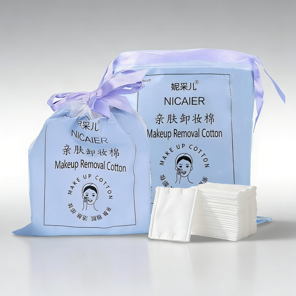 Square Cotton Pads for Face (200pcs)