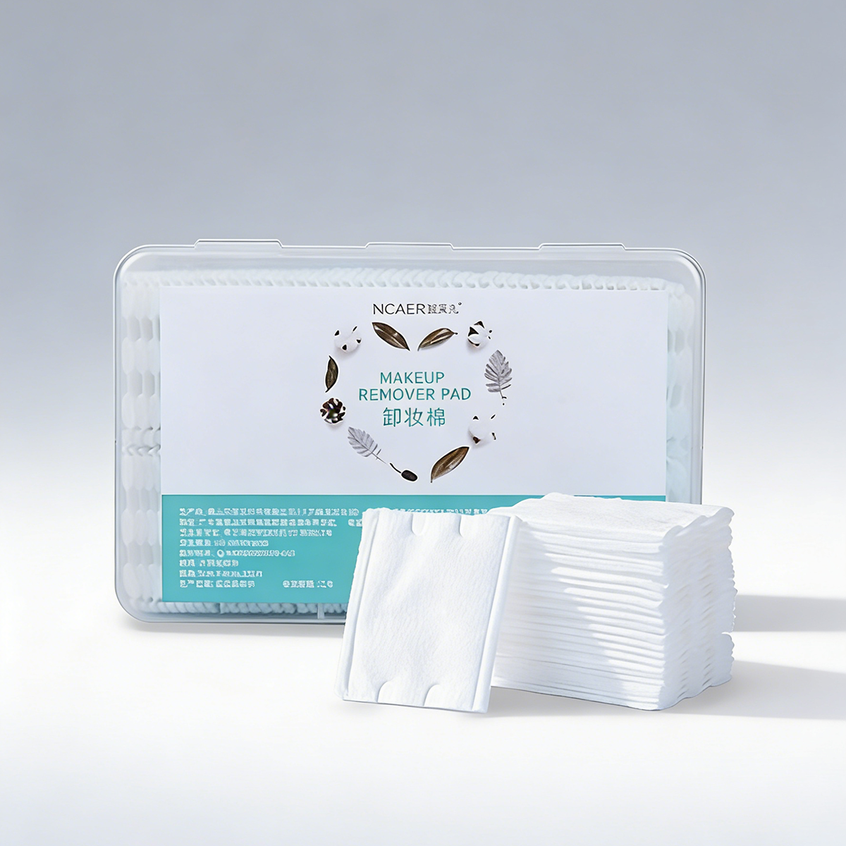 Boxed Square Cotton Pads for Face (200pcs)