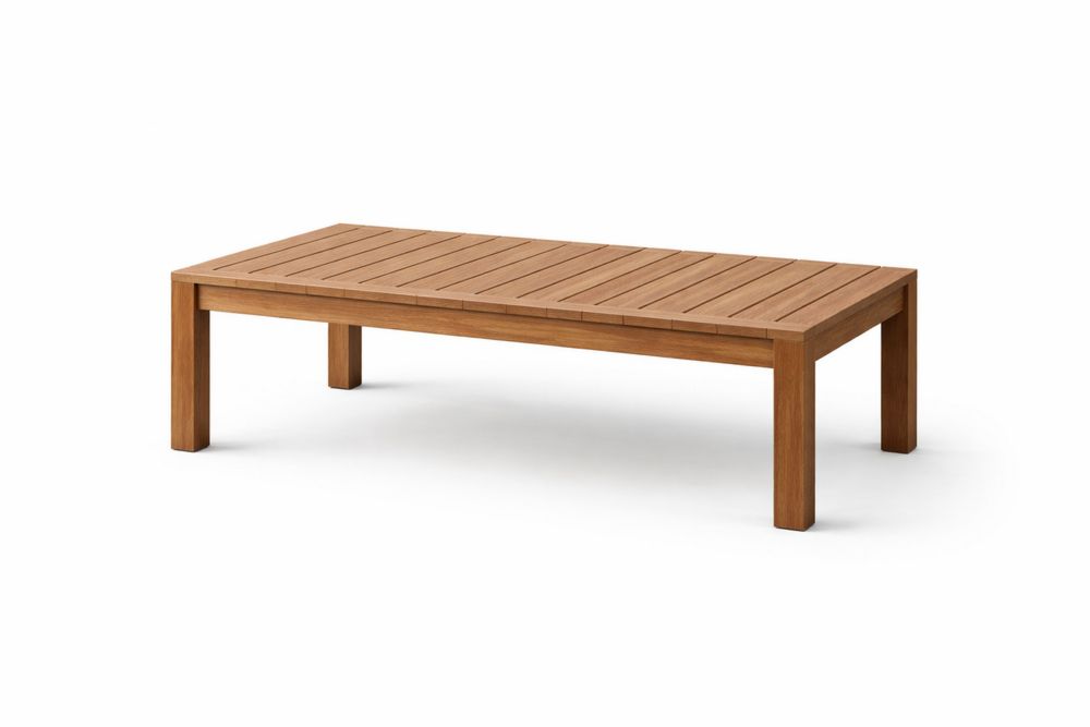 Teak Wood Rectangular Coffee Table 120x60x35cm(L × W × H)