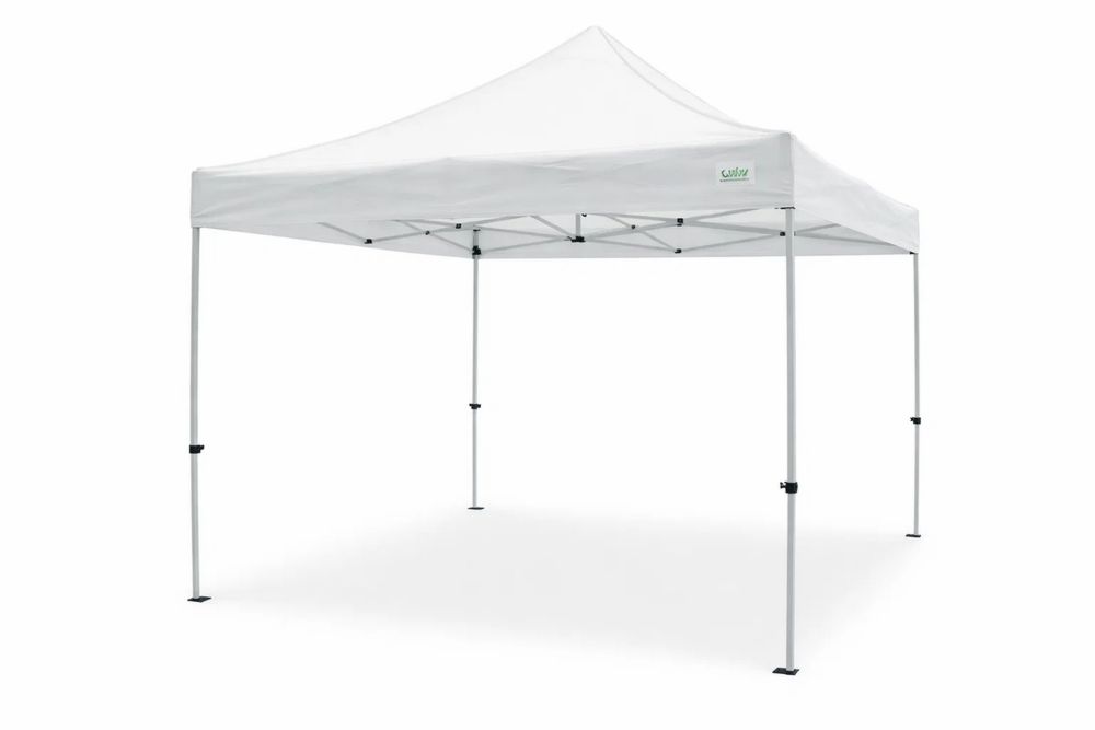 Outdoor Pop-Up Canopy Tent White Polyester