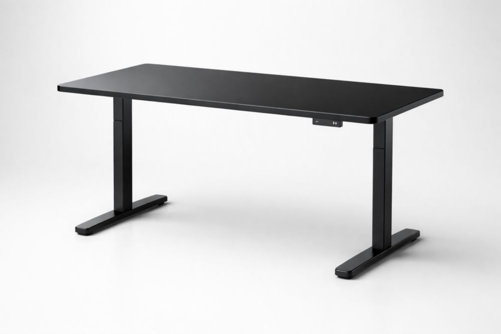 Black Adjustable Height Electric Standing Desk
