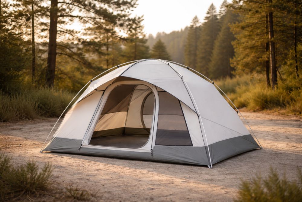 Outdoor Camping Tent Dome Shape with Dual Layer Polyester 300cm x 250cm x 180cm-Lumestio