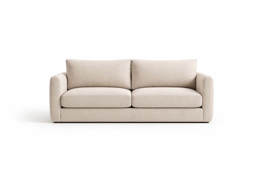 Beige Fabric 2-Seater Sofa 180cm