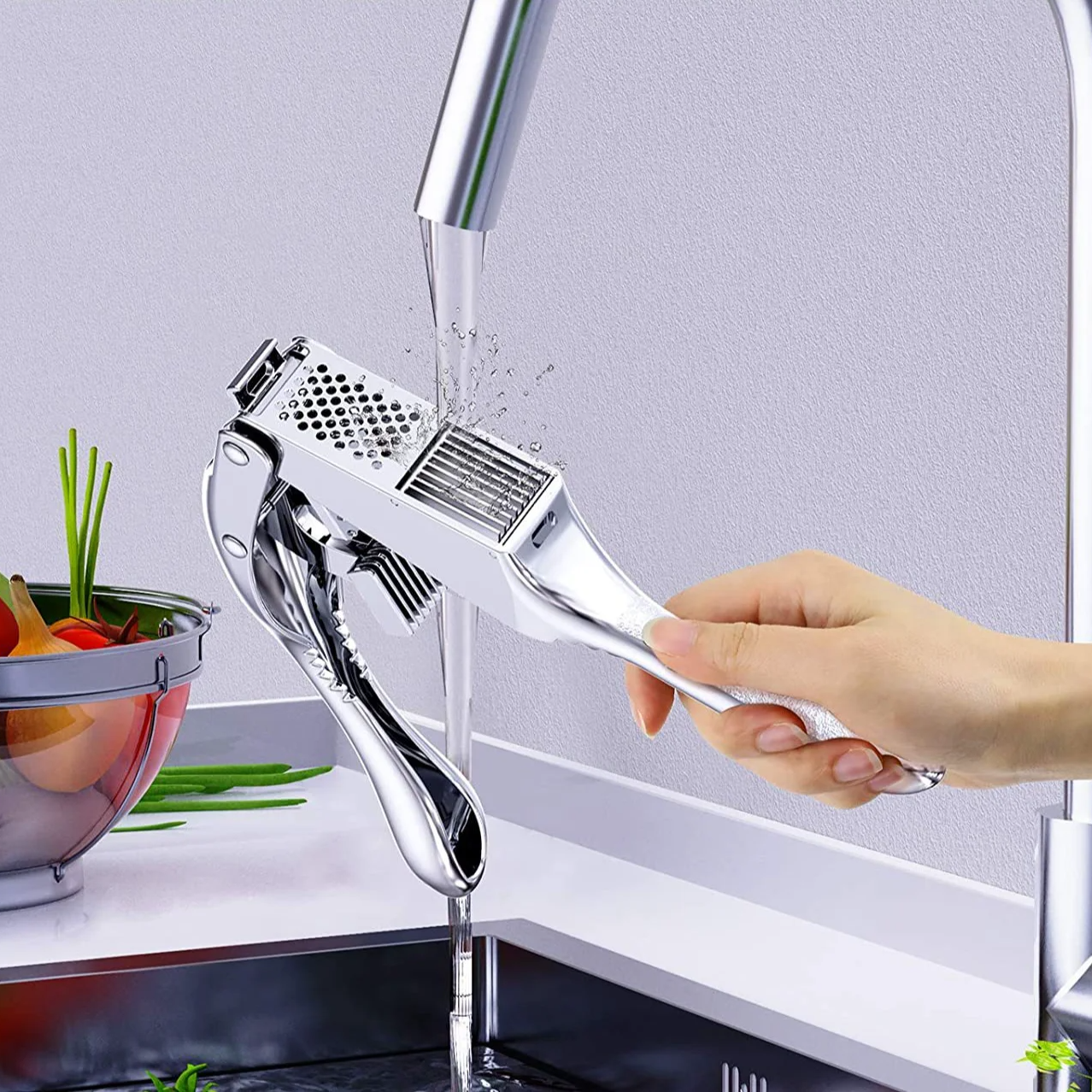 Multifunctional Garlic Press