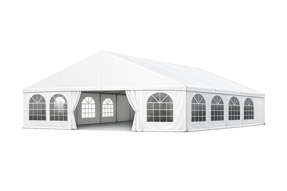 Large White Event Tent Heavy-Duty Polyester 12m x 6m(L × W)