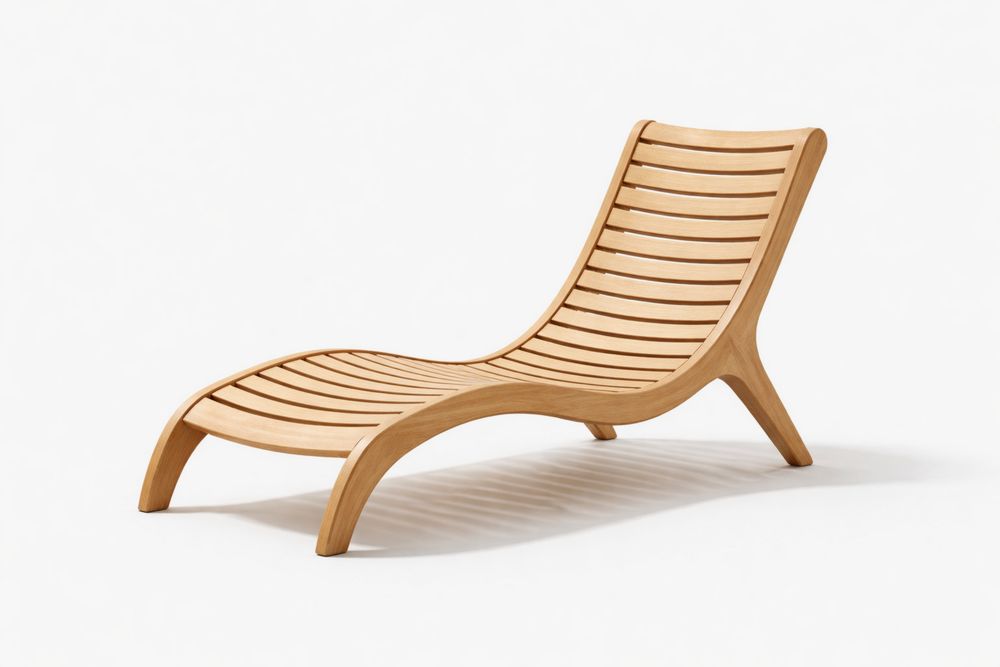 Teak Wood Outdoor Lounger Chair