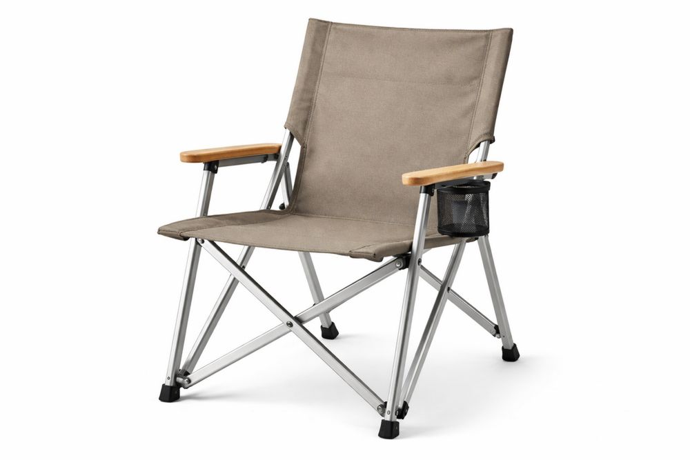 Folding Camping Chair with Polyester and Steel Frame