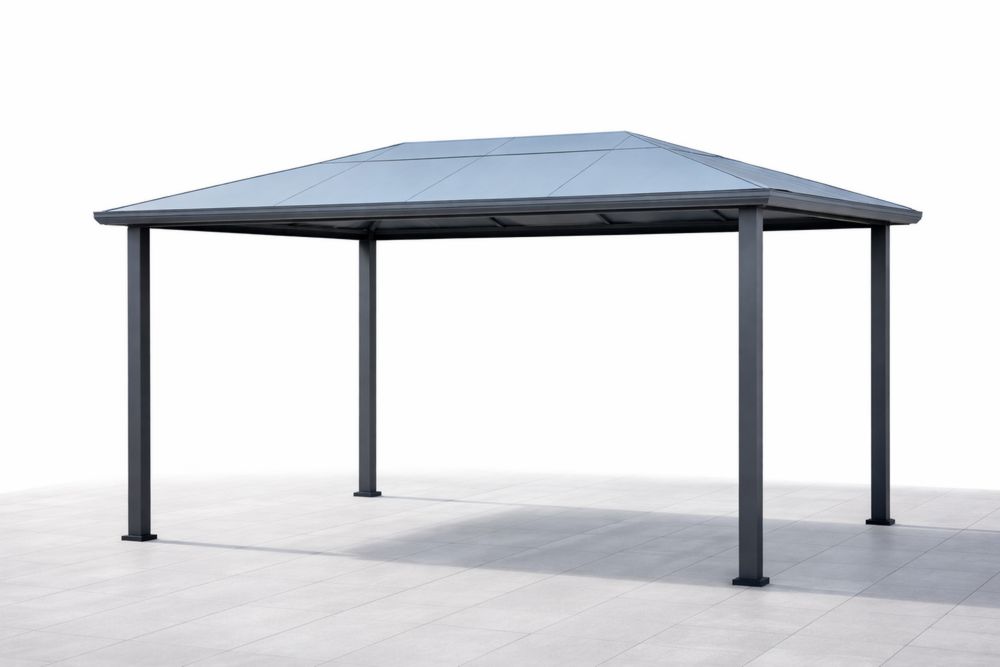 Outdoor Gazebo with Aluminum and Steel Structure 300cm x 400 x 250 cm