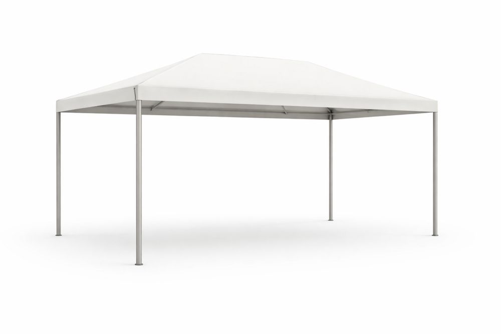 White Outdoor Canopy Tent PVC Cover Steel Frame