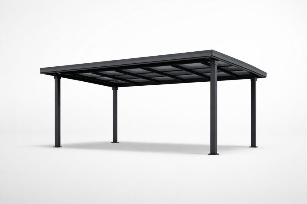 Aluminum and Steel Canopy Dark Gray