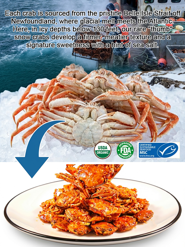 Spicy Sea Crab Snacks - High in Protein, Low in Sodium