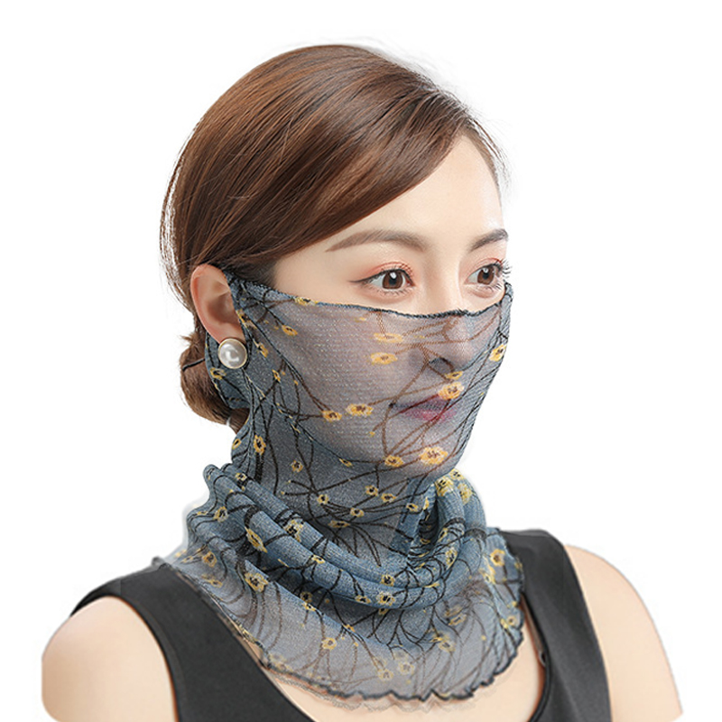 Pullover Thin Sunshade Veil Scarf Neck Protection Scarf