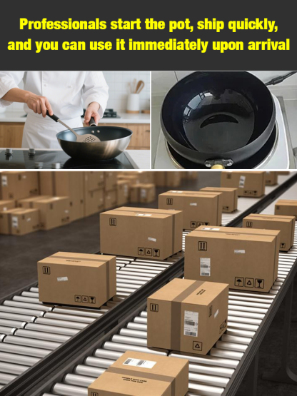 [Pre-seasoned before shipping] Iwate Japan · Hand-forged wrought iron wok