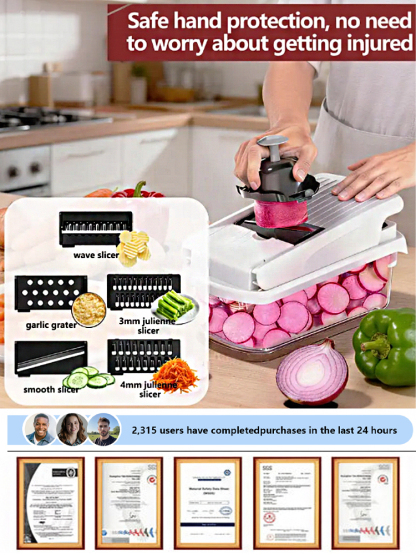 Multifunctional vegetable cutter