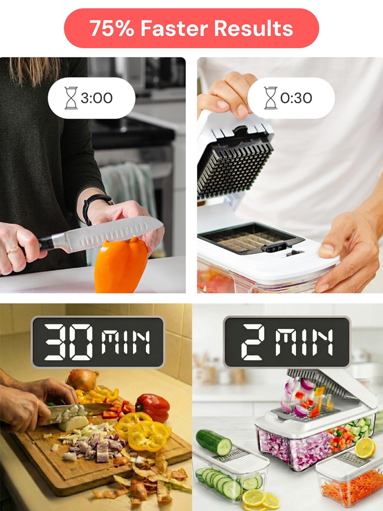 Multifunctional vegetable cutter