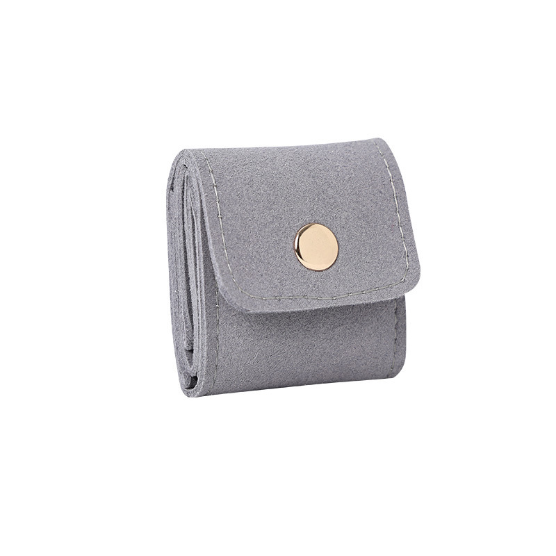 Microfiber leather light luxury compartment jewelry storage bag