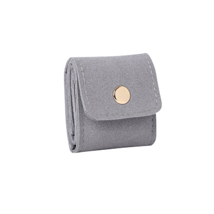 Microfiber leather light luxury compartment jewelry storage bag