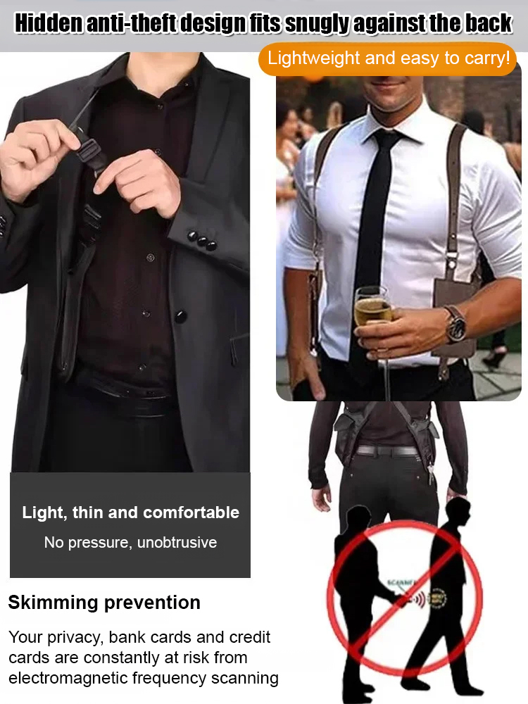 Men's Retro Crossbody Chest Bag